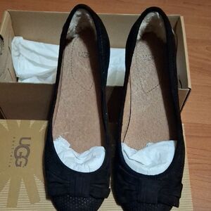 UGG Women's Classic Brown Loafers with Bow